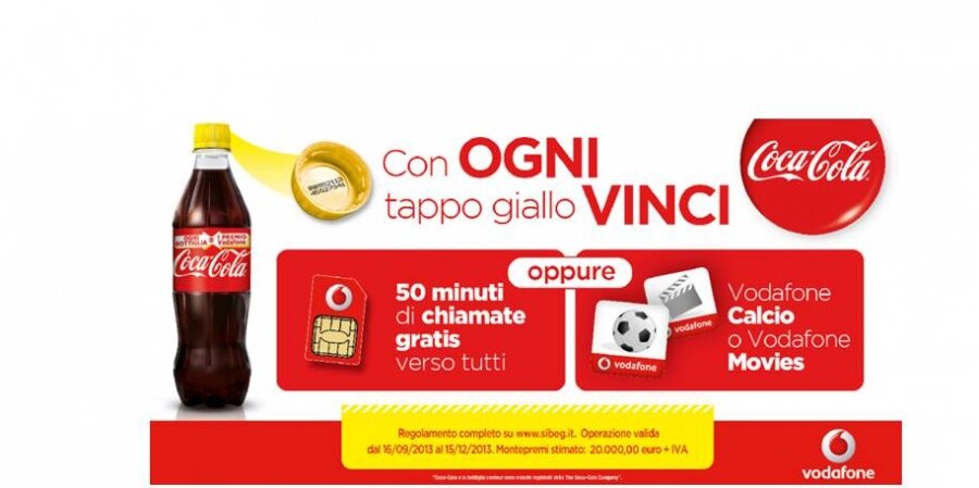 694 r 900 550 Occhio Alla Tariffa| Vodafone: per ogni bottiglia Coca Cola ricevi un premio!